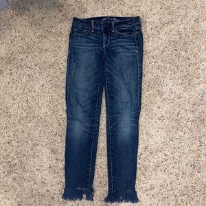 American Eagle Fringe Jeans